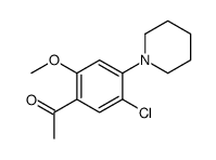 1-(5-chloro-2-methoxy-4-piperidin-1-ylphenyl)ethanone结构式