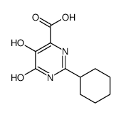 2-Cyclohexyl-5,6-dihydroxy-4-pyrimidinecarboxylic acid结构式