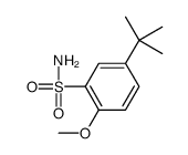 5-tert-butyl-2-methoxybenzenesulfonamide结构式