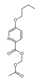 acetyloxymethyl 5-butoxypyridine-2-carboxylate结构式