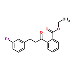 Ethyl 2-[3-(3-bromophenyl)propanoyl]benzoate structure