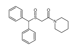 2-benzhydrylsulfinyl-1-piperidin-1-ylethanone结构式