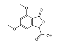 4,6-dimethoxy-3-oxo-1H-2-benzofuran-1-carboxylic acid Structure