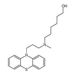 6-[methyl(3-phenothiazin-10-ylpropyl)amino]hexan-1-ol结构式