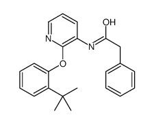 N-[2-(2-tert-butylphenoxy)pyridin-3-yl]-2-phenylacetamide结构式