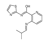 3-(2-methylpropylideneamino)-N-(1,3-thiazol-2-yl)pyridine-2-carboxamide Structure