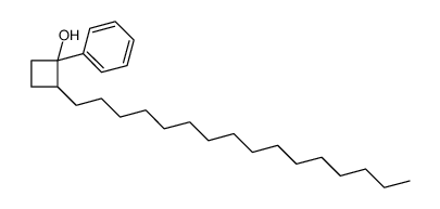 2-hexadecyl-1-phenylcyclobutan-1-ol Structure