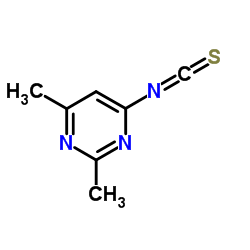 4-异硫氰基-2,6-二甲基嘧啶结构式