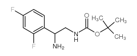 [2-氨基-2-(2,4-二氟-苯基)-乙基]-氨基甲酸叔丁酯盐酸盐结构式