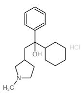 1-cyclohexyl-2-(1-methylpyrrolidin-3-yl)-1-phenyl-ethanol structure