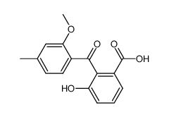 3-hydroxy-2-(2-methoxy-4-methyl-benzoyl)-benzoic acid结构式