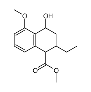 1-Naphthoic acid, 2-ethyl-1,2,3,4-tetrahydro-4-hydroxy-5-methoxy-, methyl ester结构式