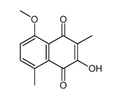 2-hydroxy-5-methoxy-3,8-dimethyl-1,4-naphthoquinone结构式