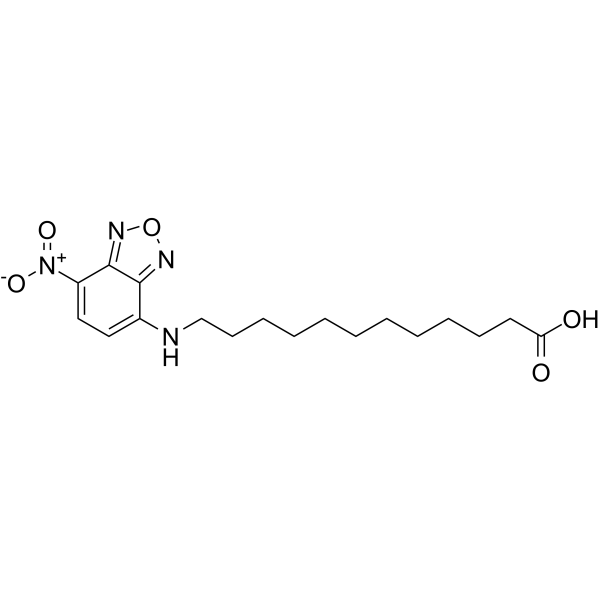 12-(7-NITROBENZOFURAZAN-4-YLAMINO)DODECANOIC ACID structure