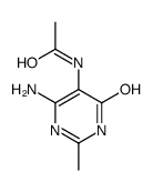 N-(6-amino-2-methyl-4-oxo-1H-pyrimidin-5-yl)acetamide结构式