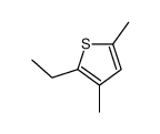 2-ethyl-3,5-dimethylthiophene结构式