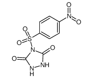 4-(4-nitro-benzenesulfonyl)-[1,2,4]triazolidine-3,5-dione结构式