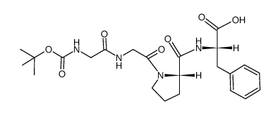 Boc-Gly-Gly-Pro-Phe-OH Structure