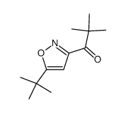 1-(5-tert-butyl-isoxazol-3-yl)-2,2-dimethyl-propan-1-one结构式