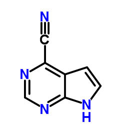 7H-吡咯并[2,3-d]嘧啶-4-甲腈结构式