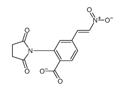 N-succinimidyl-4-(2-nitrovinyl)benzoate Structure