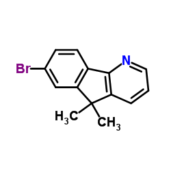 7-Bromo-5,5-dimethyl-5H-indeno[1,2-b]pyridine Structure