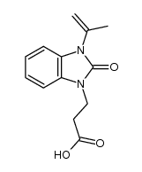 3-(2-oxo-3-(prop-1-en-2-yl)-2,3-dihydro-1H-benzo[d]imidazol-1-yl)propanoic acid Structure