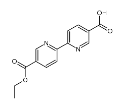 5'-(ethoxycarbonyl)-2,2'-bipyridine-5-carboxylic acid Structure