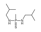 2-methyl-N-[methyl-(2-methylpropylamino)phosphinothioyl]propan-1-amine结构式