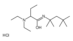 2-(diethylamino)-N-(2,4,4-trimethylpentan-2-yl)butanamide,hydrochloride Structure