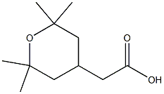 2-(2,2,6,6-tetramethyltetrahydro-2H-pyran-4-yl)acetic acid结构式