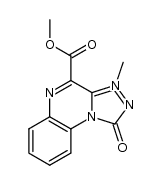 anhydro-1-hydroxy-3-methyl-4-(methoxycarbonyl)-s-triazolo[4,3-a]quinoxalinium hydroxide结构式