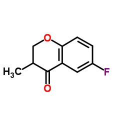 6-Fluoro-3-methyl-2,3-dihydro-4H-chromen-4-one结构式