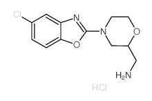 [4-(5-Chloro-1,3-benzoxazol-2-yl)morpholin-2-yl]-methylamine hydrochloride Structure