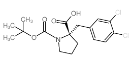 (S)-1-(TERT-BUTOXYCARBONYL)-2-(3,4-DICHLOROBENZYL)PYRROLIDINE-2-CARBOXYLIC ACID Structure