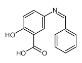 5-(benzylideneamino)-2-hydroxybenzoic acid Structure