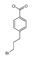 4-(3-bromopropyl)benzoyl chloride结构式