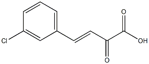 3-Butenoic acid, 4-(3-chlorophenyl)-2-oxo-, (3E)- Structure