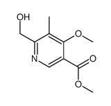 6-(HydroxyMethyl)-4-Methoxy-5-Methyl-nicotinic Acid Methyl Ester structure