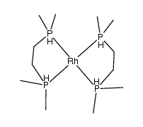 HRh(1,2-bis(dimethylphosphino)ethane)2 Structure