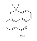 2-methyl-6-[2-(trifluoromethyl)phenyl]benzoic acid结构式