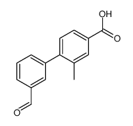 4-(3-formylphenyl)-3-methylbenzoic acid Structure