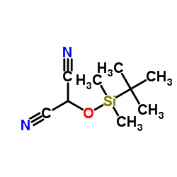 (tert-Butyldimethylsilyloxy)malononitrile structure