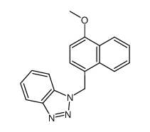 1-(1H-Benzotriazol-1-ylmethyl)-4-methoxynaphthalene结构式