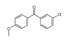 (3-氯苯基)-(4-甲氧基苯基)-甲酮结构式