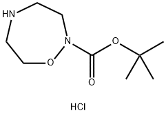 [1,2,5]Oxadiazepane-2-carboxylic acid tert-butyl ester hydrochloride Structure