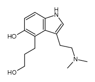 3-(2-dimethylaminoethyl)-5-hydroxy-4-(3-hydroxypropyl)indole Structure