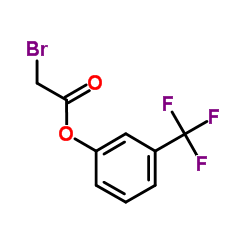 3-(Trifluoromethyl)phenyl bromoacetate结构式