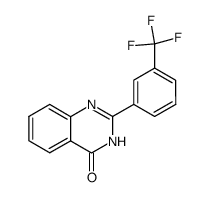 2-(3-(trifluoromethyl)phenyl)quinazolin-4(3H)-one结构式