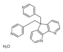 5,5-bis(4-pyridylmethyl)-5h-cyclopenta[2,1-b:3,4-b'']dipyridine hydrate structure